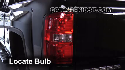 2015 GMC Sierra 2500 HD 6.0L V8 FlexFuel Extended Cab Pickup Lights Tail Light (replace bulb)